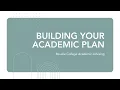 Building Your Academic Plan