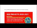 Energy Efficient Hybrid Framework for Green Cloud Computing
