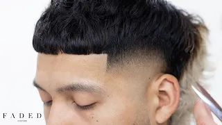 Barber tutorial Mullet burst fade