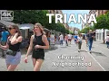 Lagu Triana Neighborhood in 4K🍷🍺 Virtual Walking Tour, Seville, Spain
