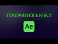 How to Create Typewriter Effect with Glow and Pixel Texture - Adobe After Effects Tutorial