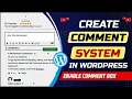 How to create live comment system in WordPress How to add comment box in WordPress page