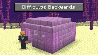 Can I Beat Minecraft Backwards? (LIVE)