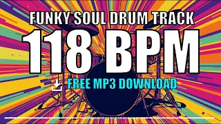 funky soul drum track 118 bpm free mp3 download