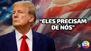 DONALD TRUMP manda recado para o BRASIL