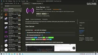 Installing Vs Code Live Server web development full course