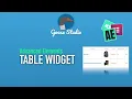 Table widget - Advanced Elements