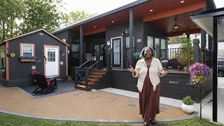 She downsized to a beautiful Tiny Home for her senior years