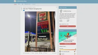Viral photo shows 7-Eleven gas station with 7 11 for gas Is it real