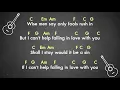 Can't help falling in love - Elvis Presley [Lyrics And Chords] Guitar Playalong Lesson