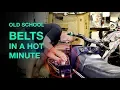 How to change a belt on an older snowmobile in 2 seconds