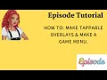 How to make Tappable overlays a Game menu