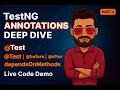 TestNG Part 2 Master TestNG Annotations Live Demo Kivo Code