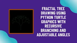 Create a Stunning Fractal Tree with Python Turtle Step-by-Step Guide