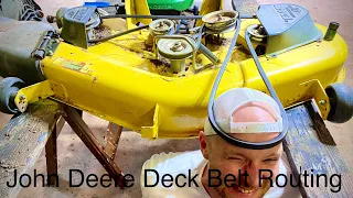 John Deere Deck Belt Routing Diagram LA145 MELLON Head as PTO