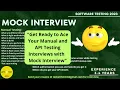 Software Testing Mock Interview 3 - 4 Year of Experience Skills Manual Testing API Testing