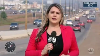Integra do SBT Brasil com a estreia de Debora Bergamasco na bancada | 23.08.2019