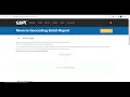 CDX Technologies Web Based Tool for Bulk Reverse Geocoding