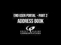 End User Web Portal Tutorial Address Book Tab