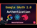 NestJS Google OAuth Authentication React App Full Guide