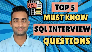 Solve 5 Tricky SQL Interview Questions in 1 Hour