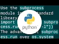 How do I execute a program or call a system command