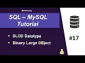 BLOB Datatype in MySQL BLOB in SQL MySQL Tutorial for Beginners in Hindi