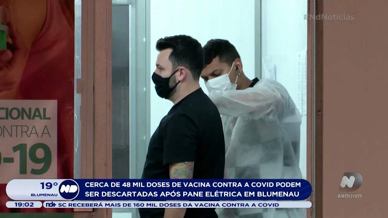 Cerca de 48 mil doses de vacina contra a COVID podem ser descartadas em Blumenau