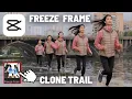 CapCut Tutorial - Freeze Frame Clone Trail Effect with ONE CLICK 2023