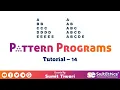 Pattern Programs Tutorial Part 14
