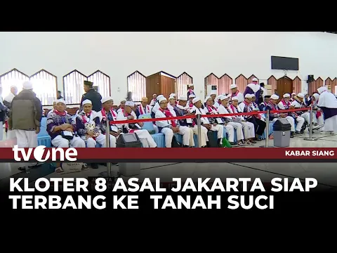 Kloter 8 Asal Jakarta Tiba di Asrama Haji Pondok Gede