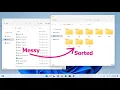 How to sort files by extension