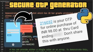 OTP Generator project in python 11 lines Beginner project