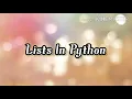 Computer Science - AIL Class 11 LISTS AND DICTIONARY PYTHON CBSE