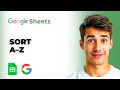 How To Sort A To Z In Google Sheets Easiest Way 2026 Guide