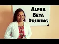 Alpha Beta Pruning in artificial intelligence in English Solved example with solution in AI