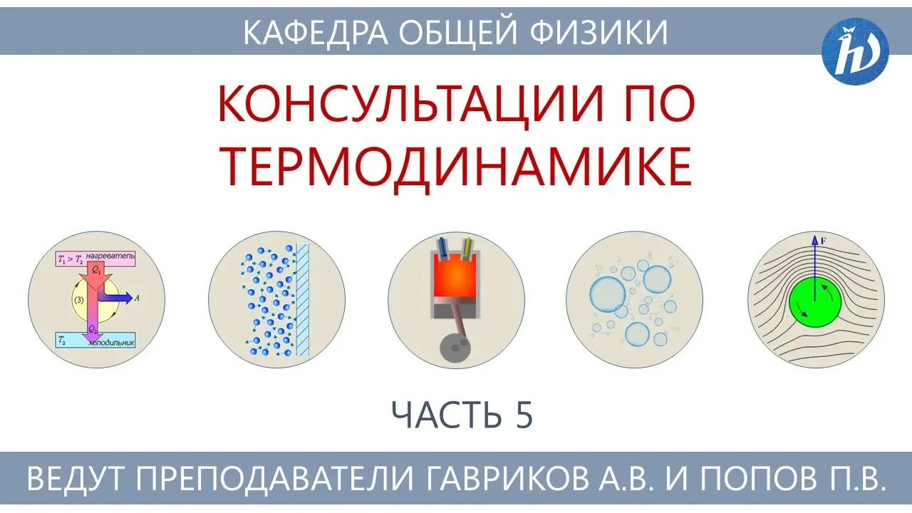 Консультация по термодинамике. Часть 5. Билеты 32-41