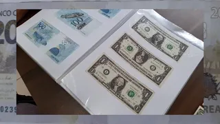 minha coleção de notas antigas e notas atuais