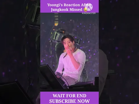 Yoongi Reaction After Jungkook Missed 😂 #bts