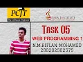 Task 05 Web Programming 01 Java Institute Riflan Mohamed