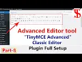 Wordpress Plugin Advanced editor tool TinyMCE advanced full setup Part 8
