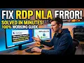 How To Fix RDP Remote Computer Requires Network Level Authentication NLA Error