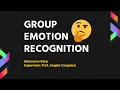 Group Emotion Recognition with Deep Learning Machine Learning Convolutional Neural Networks