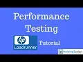 Performance Testing - Loadrunner Tutorial 1