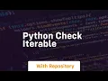 python check iterable