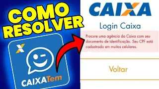 Cpf CADASTRADOS em MUITOS CELULARES CAIXA TEM Como RESOLVER?