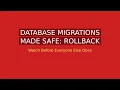 Database Migrations Made Safe Rollback Patterns with Claude Code