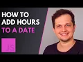 How to add hours to a date with JavaScript
