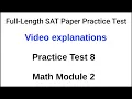 Question 01 Full Length SAT Paper Practice Test 8 Math Module 2