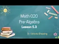 MTH 020 Lesson 5 3